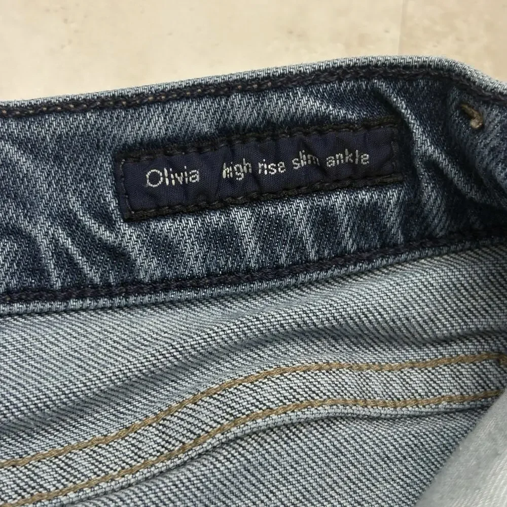 Citizens of Humanity Jeans Olivia Premium Vintage High Rise Slim Distressed 26
